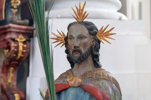 Palmesel, detail, in the Basilica of St Alexander and St Theodor, Sebastian-Kneipp-Straße 1,