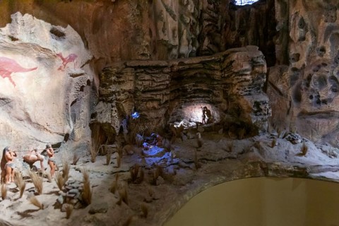 Cave model, Regional History Museum, Cusco, Peru