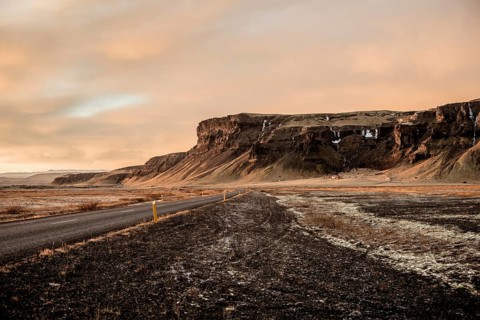 Ring Road, Mountains, Southern Iceland, Sunset, Winter, Cold, Iceland* Ring Road, Mountain Range,
