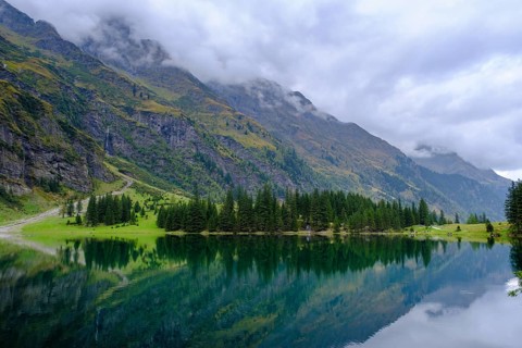 Hintersee in Felbertal, near Mittersill, Oberpinzgau, Salzburger Land, Austria