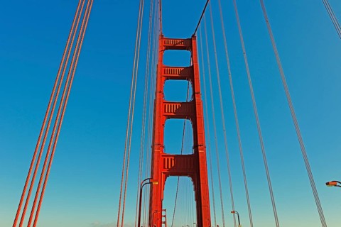 View of Golden Gate Bridge, San Francisco, California, USA