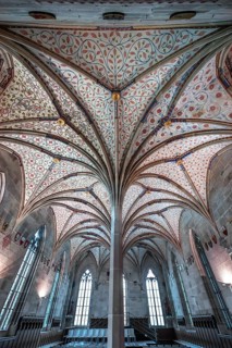 Vaults in the summer refectory, early 14th century, remodelled in the 19th century, Bebenhausen