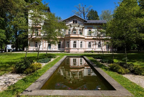 Rablvilla in the spa gardens, spa town, Bad Hall, Traunviertel, Upper Austria, Austria