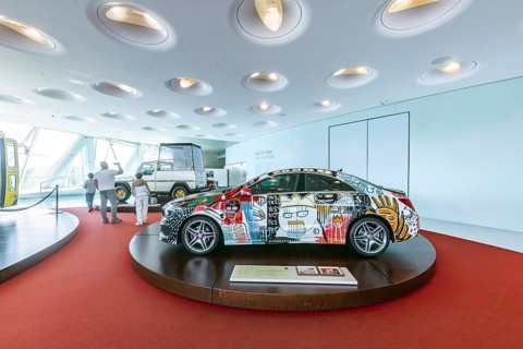 Mercedes-Benz CLA from 2015 - StreetStyle designed by rapper Cro. The Mercedes-Benz Museum in