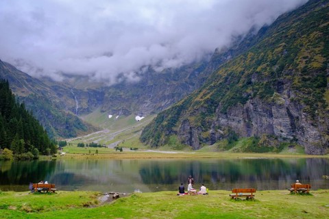 Hintersee in Felbertal, near Mittersill, Oberpinzgau, Salzburger Land, Austria