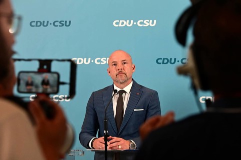 The deputy chairman of the CDU/CSU parliamentary group, Alexander Hoffmann (CSU), at the weekly