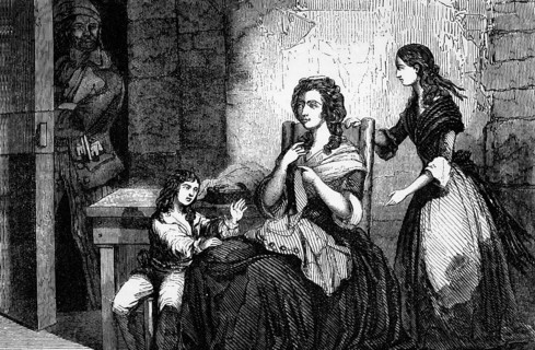After the execution of her man, King Louis XVI, the imprisoned Queen Marie Antoinette was detained