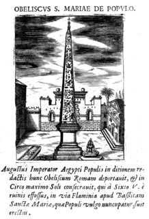 Obeliscus S. Mariae del Popolo, Flaminian Obelisk, Obelisco Flaminio, an Egyptian obelisk located