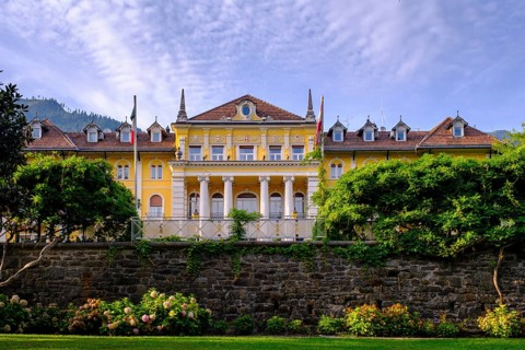 Grand Hotel Imperial, Spa Park, Levico Terme, Valsugana, Trentino, Italy