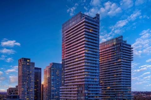 Toronto condominiums in a trendy middle and upper class district near Yonge and Eglinton midtown