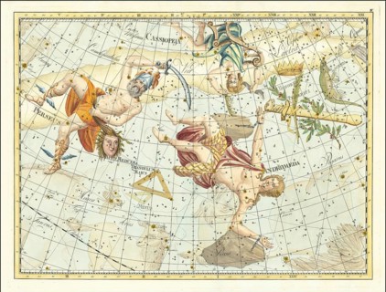 Zodiac sign, Cassiopeia, Perseus, Andromeda, star chart, universe, astrology, horoscope, after