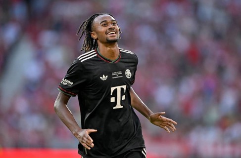 Goal celebration Jonah Daniel Kusi-Asare Bayern Munich FCB (41) Telekom Cup Allianz Arena, Munich,