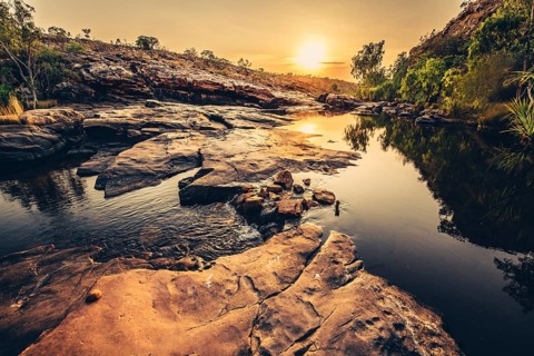 Bell Gorge, The Kimberleys, sunrise in the outback, Gibb River Road, Australia
