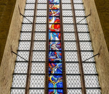 Interior photo, St Mary's Church in the old town of Stralsund, Mecklenburg-Western Pomerania,