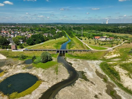 Dortmund, Castrop-Rauxel, North Rhine-Westphalia, Germany - River renaturalisation, renaturation of