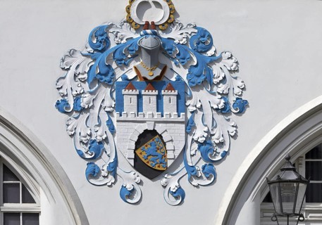 City coat of arms at the Bomann Museum, Celle, Lower Saxony, Germany