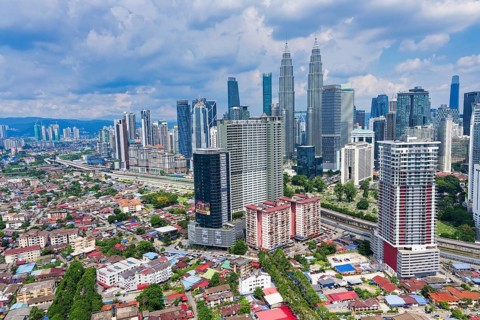 Kuala Lumpur city skyline, Malaysia, Asia