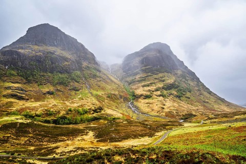Three Sisters, Glencoe Valley, Argyll, Scotland, United Kingdom