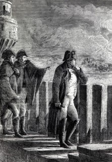 Napoleon I observes the burning of Moscow, which broke out on 14 September 1812, the day when