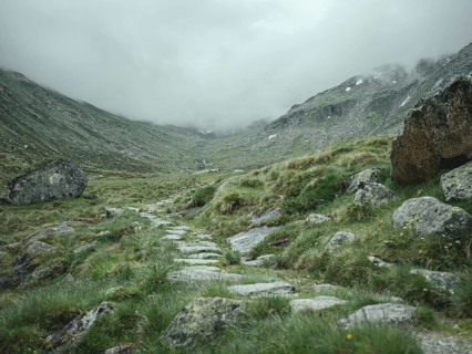 Historical sower's path along which Holocaust survivors travelled from Austria to Italy in 1947 in