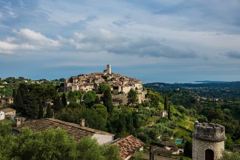 Picturesque mountain village, St. Paul de Vence, Provence Alpes Côte d'Azur, South of France,
