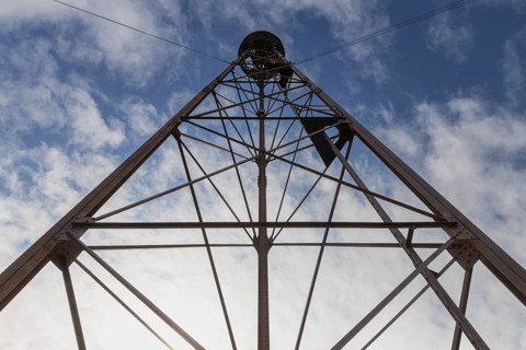Amundsen-Ellsworth-Nobile, mast for airship, Ny-Alesund, Spitsbergen, Svalbard