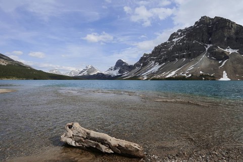 Bow Lake and Crowfoot Mountain, Icefields Parkway, Banff National Park, Alberta, Canada