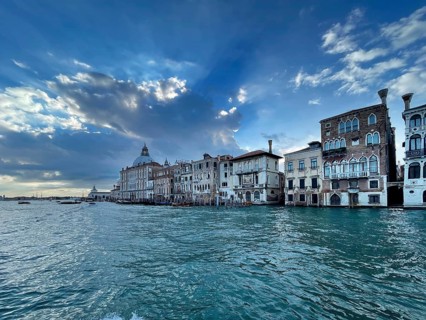 House front, lagoon city of Venice, Veneto, Italy