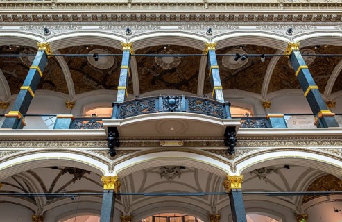 Gropius Bau Berlin, interior view with the exhibition Peace is Power, Yoko Ono, Berlin, Germany