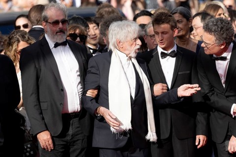 Cannes, France - 22.5.2024: Gustave de Kervern, Louis-Do de Lencquesaing, Pierre Richard, Timi-Joy