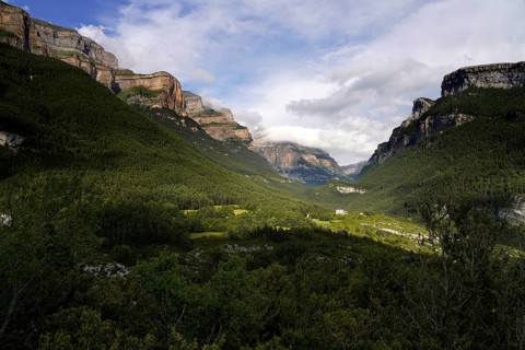 The Monte Perdido massif near Torla-Ordesa, Spain