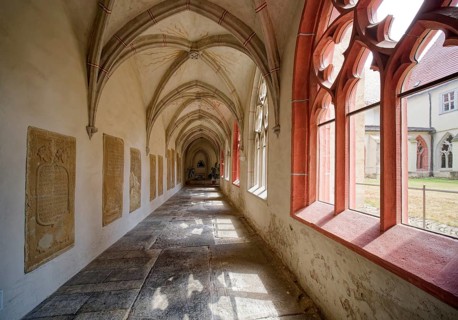 Cloister, St Peter and Paul Cathedral, interior view, Museum Zeitzer Schloss Moritzburg, early