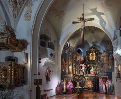 Holy Sepulchre created around 1800, St Michael's Parish Church, Kirchstr. 15, Aschau, Chiemgau,