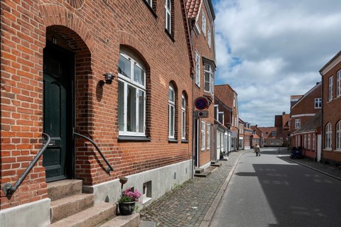 Historic brick architecture, Old Town, Ringkøbing, Ringkøbing Fjord, Denmark