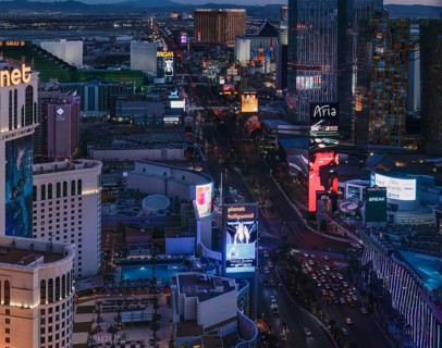 Casinos along Las Vegas Boulevard in Las Vegas, Nevada