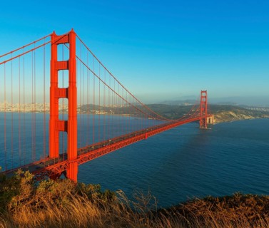 View of Golden Gate Bridge, San Francisco, California, USA