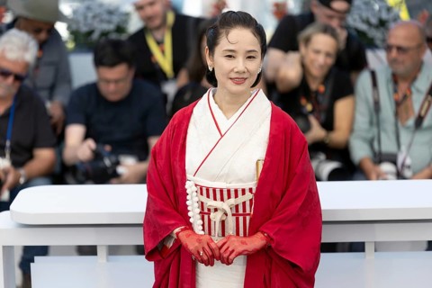 Cannes, France - 15.5.2024: Yo Yoshida during the photocall for A PALE VIEW OF HILLS during the