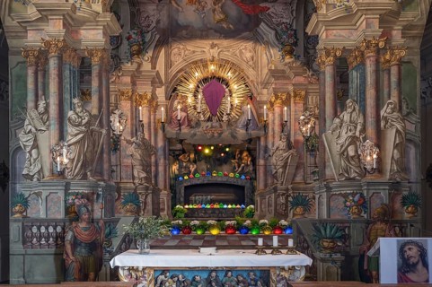 Detail of the Holy Sepulchre, painted around 1767 by the painter Johann Joachim Pfaundler, St