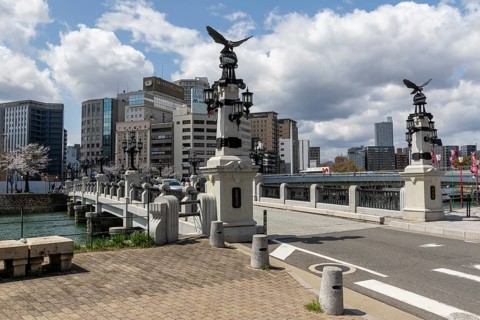 Tourist attraction, place of interest, historic Enkobashi stone bridge over the Enko River with