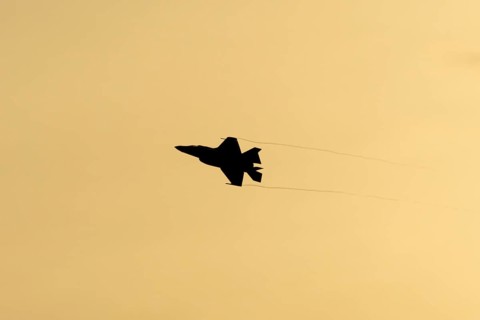 Lockheed Martin F-35 Lightning II fighter military aircraft of the United States air force USAF