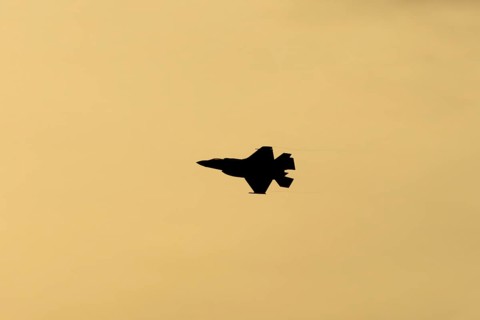 Lockheed Martin F-35 Lightning II fighter military aircraft of the United States air force USAF