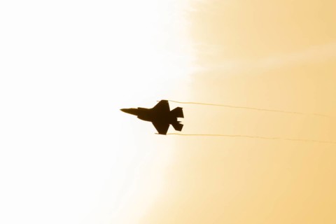 Lockheed Martin F-35 Lightning II fighter military aircraft of the United States air force USAF