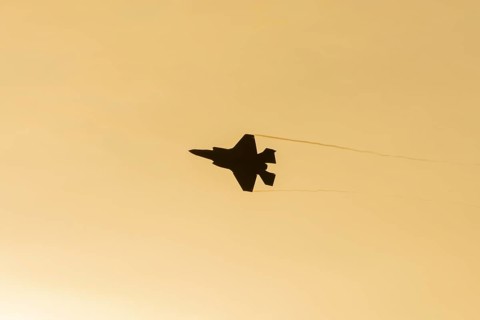Lockheed Martin F-35 Lightning II fighter military aircraft of the United States air force USAF