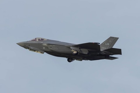 Lockheed Martin F-35 Lightning II fighter military aircraft of the United States air force USAF