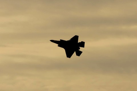 Lockheed Martin F-35 Lightning II fighter military aircraft of the United States air force USAF