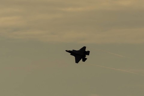 Lockheed Martin F-35 Lightning II fighter military aircraft of the United States air force USAF