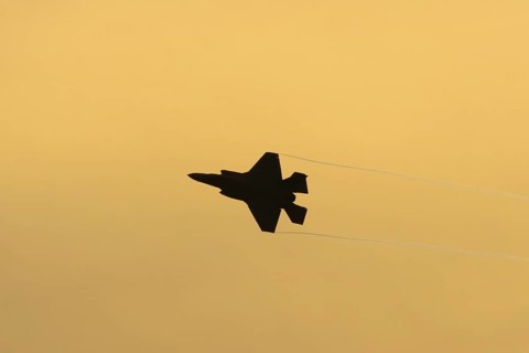 Lockheed Martin F-35 Lightning II fighter military aircraft of the United States air force USAF