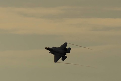 Lockheed Martin F-35 Lightning II fighter military aircraft of the United States air force USAF