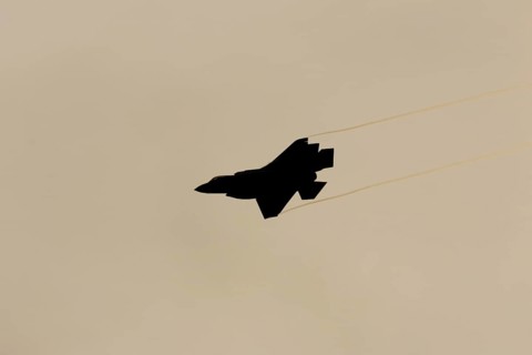 Lockheed Martin F-35 Lightning II fighter military aircraft of the United States air force USAF