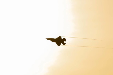 Lockheed Martin F-35 Lightning II fighter military aircraft of the United States air force USAF